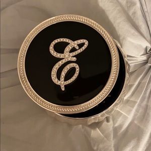 “E” Jewelry Dish with Lid